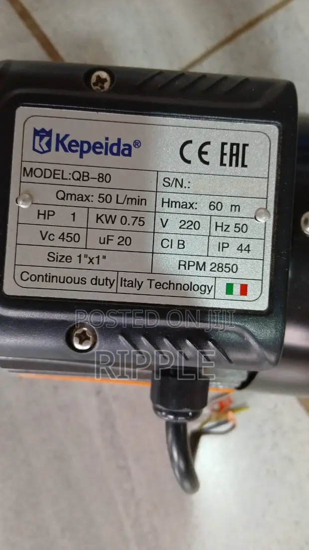 AC Surface Water Pump 750W | 60m Head | 3000L/H - 1