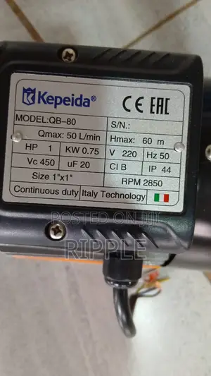 AC Surface Water Pump 750W | 60m Head | 3000L/H