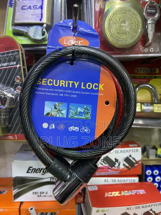 Security Lock - Steel Cable - 1