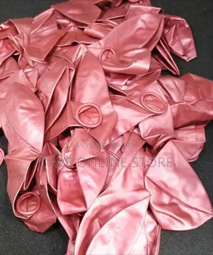 100 Pcs Rose Pink 12 Inch Chrome Metallic Balloons