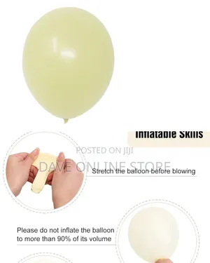 100pcs 12'' Ivory White Latex Balloons