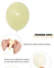 100pcs 12'' Ivory White Latex Balloons - 1