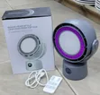 Shake Head Leafless Desktop Fan with Floodlight (Model F05) - 2