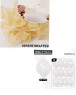 Clear Latex Helium Balloons (50pcs) - 2