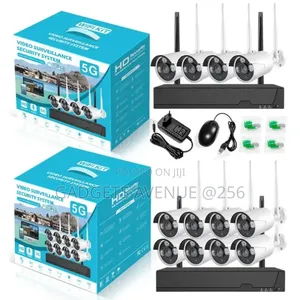 Wireless 5G WiFi Video Surveillance Camera Kit (4-Camera)