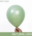 Pearl Light Green Balloons (100pcs) - 2