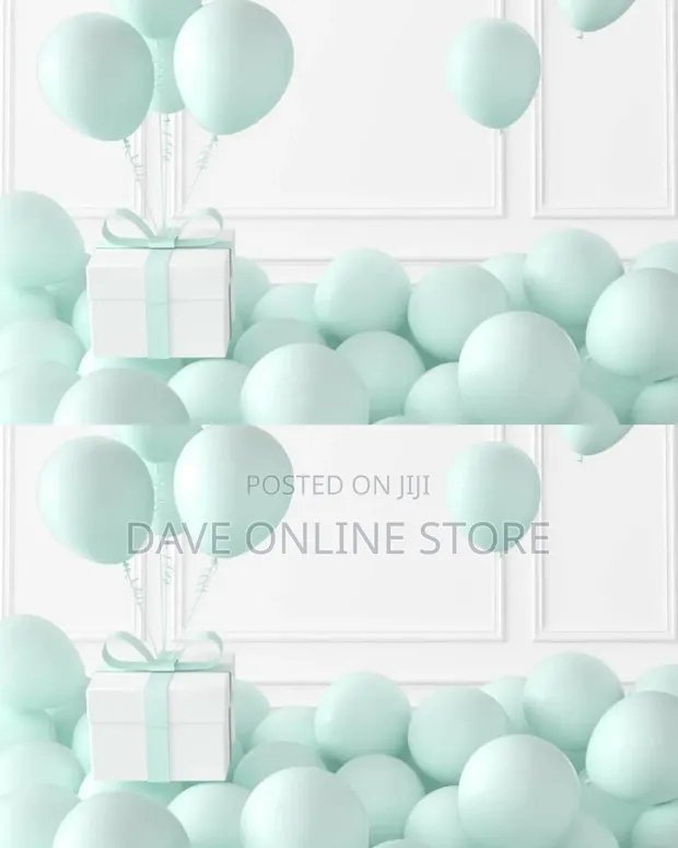 100 Pcs 12-Inch Pastel Green Matte Latex Balloons - 1