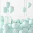 100 Pcs 12-Inch Pastel Green Matte Latex Balloons - 2