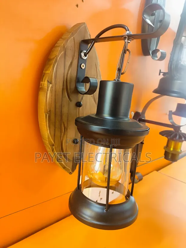 Wooden Wall Light Holder - 1