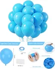 100pcs 12 Inch Light Blue Latex Party Balloons - 2