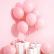 12 Inch Baby Pink Latex Party Balloons - 1
