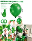 100 Pcs Dark Green Latex Balloons (12 Inch) - 2