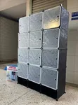 Topy 12-Cube Plastic Wardrobe with Shoe Storage - 1