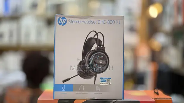 HP DHE-8001U Wired LED Gaming Call Centre Headset - 1