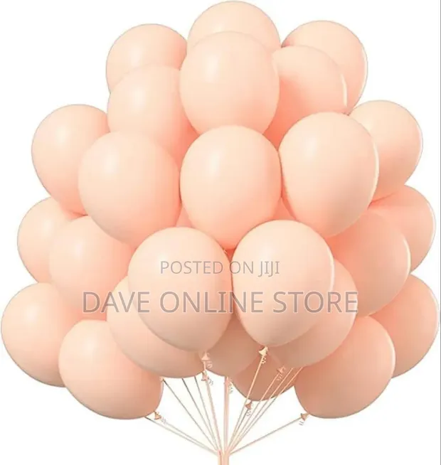 Pastel Balloons Pack - 50 pcs (Peach) - 1