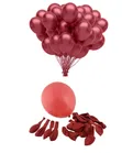 100pcs Shiny Burgundy Balloons (12 Inch) - 1