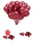 100pcs Shiny Burgundy Balloons (12 Inch) - 2