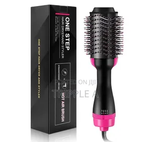 3-in-1 Hot Air Brush Hair Dryer & Straightener