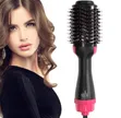 3-in-1 Hot Air Brush Hair Dryer & Straightener - 2