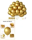 50 Pcs Metallic Gold 12 Inch Balloons - 1
