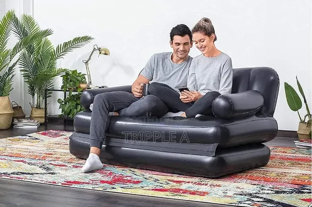 Designed Air Sofa 5-in-1 Inflatable Couch with Pump - 1