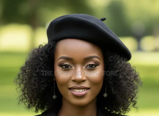 Women's Classic Wool Beret Hats - 1