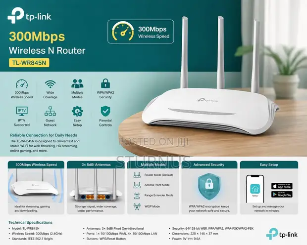 TP-Link TL-WR845N 300Mbps Wireless N Router - 1