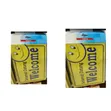 5 Pieces A4 Welcome Signage Sticker for Office Safety - 1