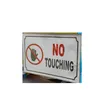 5 Pieces A4 Size 'No Touching' Sticker - Don't Touch Sign - 1