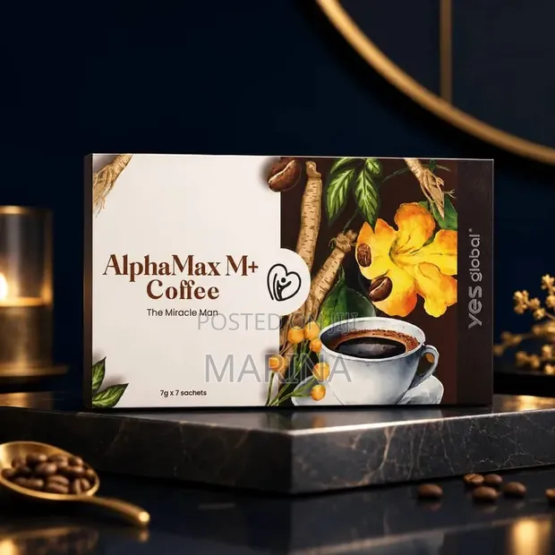 Alpha Max M+ Coffee - Male Vitality Supplement - 1