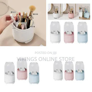 Makeup Brush Storage Box with Lid