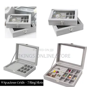 Jewelry Organizer with Glass Lid