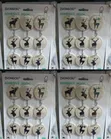 Pack of Nine Zhongqiu Decorative Self-Adhesive Wall Hooks - 2