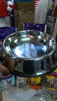 Brand New Stainless Steel Pet Bowl with Rubber Base - 1