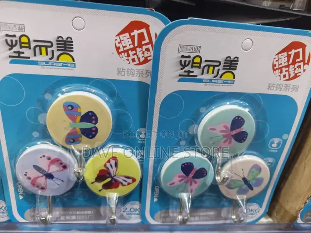 Decorative Self-Adhesive Wall Hooks - 1