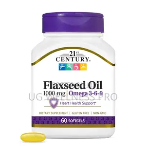 21st Century Flaxseed Oil 1000mg Omega-3, 6, 9 (60 Softgels)
