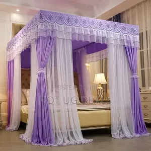 6x6 4-Stand Curtain Mosquito Net - Multicolor