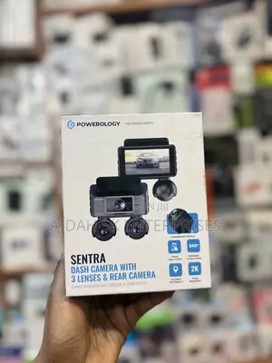 Powerology Sentra Dash Camera with 3 Lenses & Rear Camera