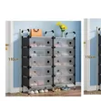 12-Tier Double-Column Dustproof Shoe Storage Rack - 2