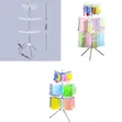 3-Tier Folding Clothes Drying Rack with 24 Clips - 1