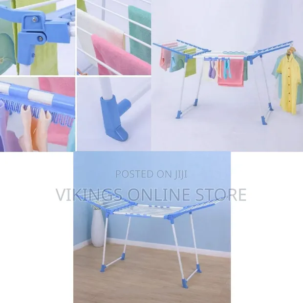 Foldable Alloy Aluminum Baby Cloth Dryer Rack - 1