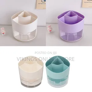 Cosmetics Storage Rack - Desktop Rotating Organizer