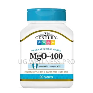 21st Century Magnesium Oxide 400mg - Muscle, Nerve, Bone Support (90s)