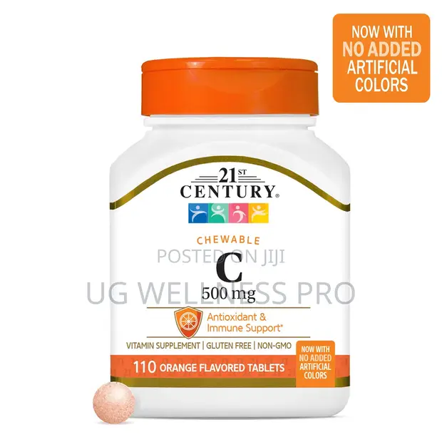 21st Century Vitamin C 1000mg Chewable Orange Flavor Immune Support 110 Tablets - 1