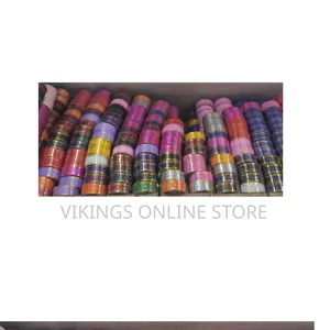 PVC Fashion & Decoration Ribbon (20 Yards, Gold Line)