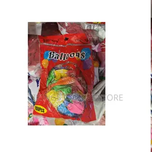 Pack of 100 Assorted Multi-Colored Latex Party Balloons