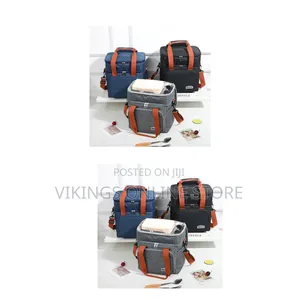 Double-Layer Insulated Lunch Bag - Orange