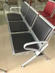 3 Seater Leather Waiting Chair - 2