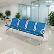 4 Seater Plain Metal Waiting Chairs - Brand New - 2