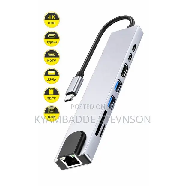 Type-C to HDTV 8-in-1 Adapter - 1